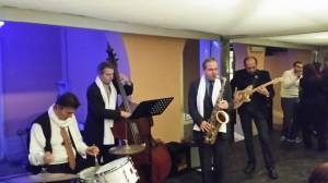 con La Revolution Jazz Band al Ristorante Casa del Jazz